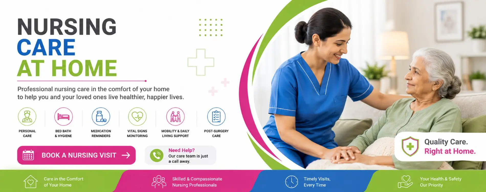 Home Nursing Care Services for Elderly and Patients